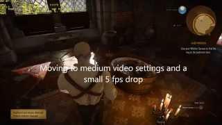 The Witcher 3 Benchmark on R9 270 and R9 270X on low, medium, high and ultra