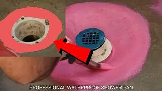 RedGard Shower Floor Waterproofing | Full Tutorial Video | #redgard #shower #liner