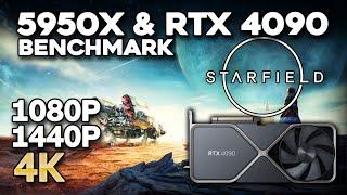 Starfield - R9 5950x & RTX 4090 Benchmark! - 1080p | 1440p | 4K - Next Generation Bethesda?