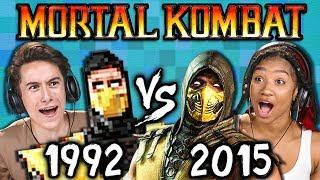 MORTAL KOMBAT Old vs New (1992 vs 2015) (React: Gaming)