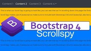 Bootstrap 4 Scrollspy Tutorial