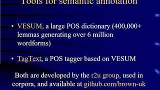 Semantic Annotation for Ukrainian: Categorization Scheme, Principles, and Tools