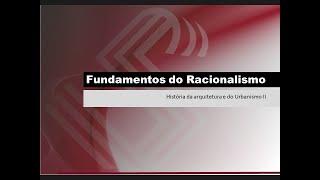 FUNDAMENTO DO RACIONALISMO