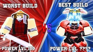 WORST BUILD VS BEST BUILD IN DRAGON BLOX