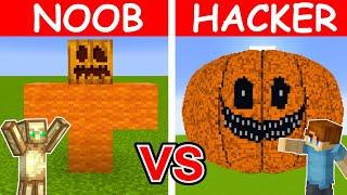 Noob vs Hacker: Jag Fuskade i Ett HALLOWEEN Build Battle (Minecraft)