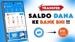 Cara Transfer DANA ke BNI || Cara Transfer Saldo DANA ke Bank BNI