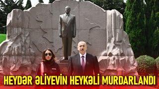 ŞOK HADİSƏ! Heydər Əliyevin heykəli murdarlandı, heykəlin üzərinə sidiyə getdilər! 14.8.24