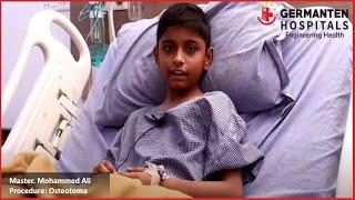 Master. Mohammed Ali | Osteotoma Surgery|  Germanten Hospital