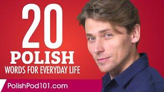 20 Polish Words for Everyday Life - Basic Vocabulary #1