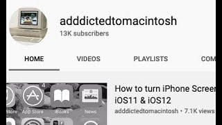 addictedtomacintosh: Now has 13,000 Subscribers! THANK YOU!