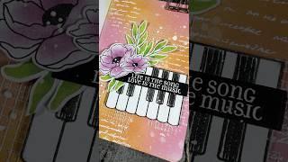 Watch me turn Simple Stamps Into an Art Journal Music page!