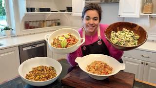 Four Delicious High Protein Summer Salads That Can Be Meal Prepped Ahead!