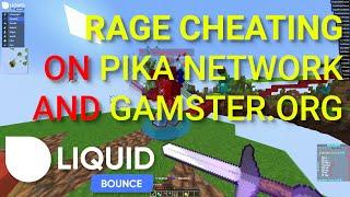 GAMSTER and PIKA-NETWORK BW (Polar AntiCheat) w/ #liquidbounce v0.1.4