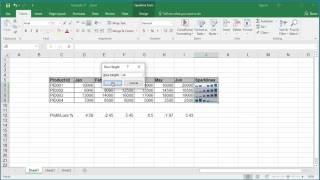 Introduction to Sparklines in Excel 2016