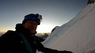 Monte Bianco vetta per la via dei Tre monti, rientro per la via Normale francese.