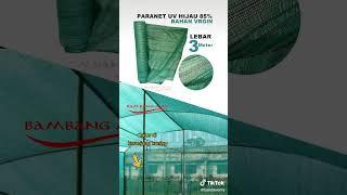 Jaring Paranet Hijau 85% Lebar 3 Meter Untuk Pemesanan WA Admin Kami di 085646234882 / 082142376315