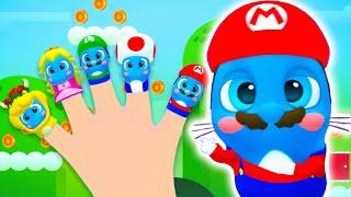 Finger Family MARIO BROS | Kids Songs | The Mini Moonies