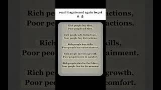 Remember the difference between rich & poor ️  #successmindset #motivation #usa #uk