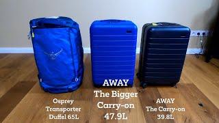 The Bigger Carry on from AWAY Travel after 8+ months of continuous travel