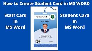 How to make an ID Card Design in MS Word