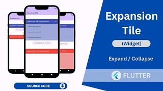 Flutter - ExpansionTile Widget Tutorial | How to use ExpansionTile widget in flutter