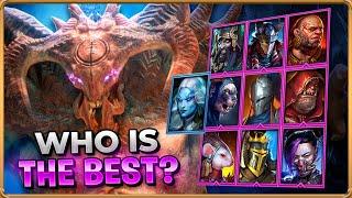 ULTIMATE TEST Who Is The Best For Clan Boss? Best Epic DPS Poisoners Tier List Raid Shadow Legends