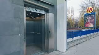 Poland, Warsaw, Imielin Metro Station, 2X CITY LIFT elevator