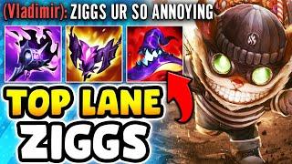 TURN OFF YOUR BRAIN AND GET FREE WINS WITH TOP LANE ZIGGS! (JUST THROW BOMBS LOL)