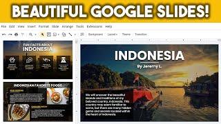 How to Make Google Slides Look Good & Professional! *full tutorial*