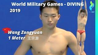 2019 Wang Zongyuan 王宗源 World Military Games Mens 1 Meter Diving - Wuhan