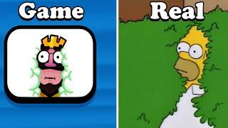 Clash Royale Emotes vs. Real Life