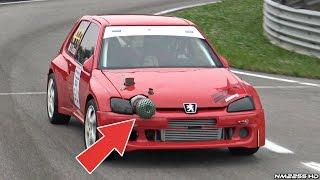 500HP TURBO Peugeot 106 Monster! - LOUD Turbo Wastegate & Flames!