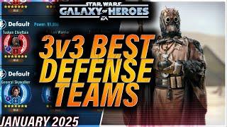 BEST 3v3 DEFENSE TEAMS (January 2025) #starwars #galaxyofheroes #grandarena #gac #swgoh