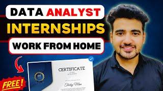 𝐃𝐚𝐭𝐚 𝐀𝐧𝐚𝐥𝐲𝐬𝐭  Work From Home Internships | Free Online Internship for Students in 2024