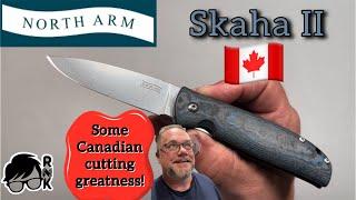 Review/impressions of the North Arms Knives Magnacut Skaha II knife in Arctic Storm Fat Carbon