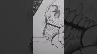 skull + butterfly +rose                                 #drawing #artwork #sketch