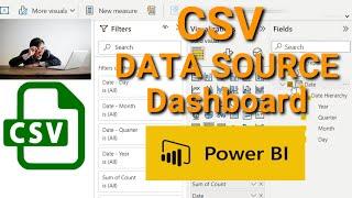 How to make CSV file as source of Power BI