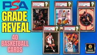 PSA Grade Reveal - 40 Cards - Jordan, Kobe, Shaq & More