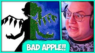 Пятёрка смотрит Bad Apple!! но это Генерация в Майнкрафт  Анимация Klinbee