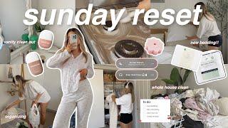 SUNDAY RESET VLOG  new bedding, cleaning + organising everything, vanity clean out