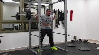 WK2 D1 psqt 160 kg x 6 at rpe 8