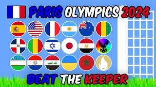 Beat The Keeper - Paris Olympics 2024 - Algodoo Marble Race