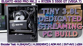 Tiny 3.8L Dedicated Streaming PC with Internal Capture Card | 5 Video Encoders Tested on AMD APU