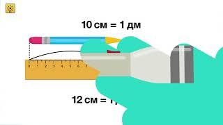 Математика 1 класс. Что такое дециметр и как переводить единицы измерения длины? Видеоуроки