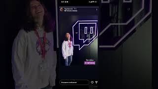 Paula BRAWL STARS at the TWITCH office