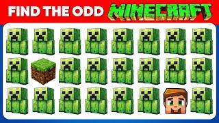 Find the ODD One Out - Minecraft Edition   Find the ODD Emoji Quiz | GlamQuiz