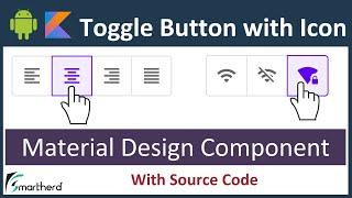 How to create Toggle buttons with icon Only. Android Studio Tutorial (Kotlin)