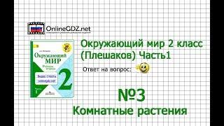 Задание 3 Комнатные растения - Окружающий мир 2 класс (Плешаков А.А.) 1 часть