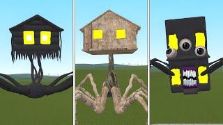 NEW GIANT HOUSE HEAD UPDATE vs OLD HOUSE HEAD vs LIVING BUILDING MONSTER in Garry's Mod!