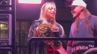 Dominik mysterio & Liv Morgan having fun on the street of Boston with Netflix off air - WWE RAW